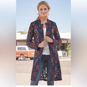 Driftwood Turn Heads Coat Floral Embroidered Jacket